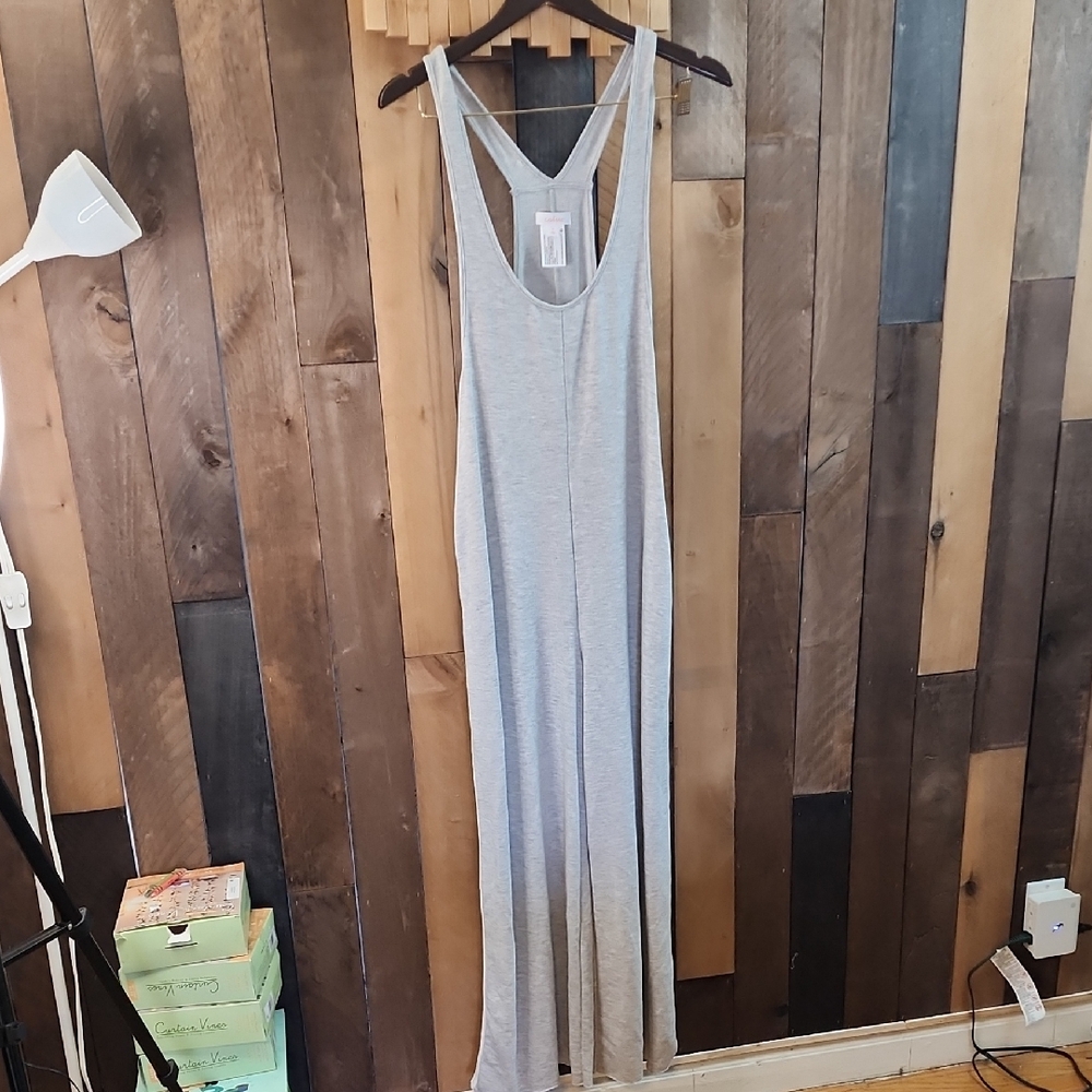 Colsie Light Gray Wide Leg Romper  Size MED